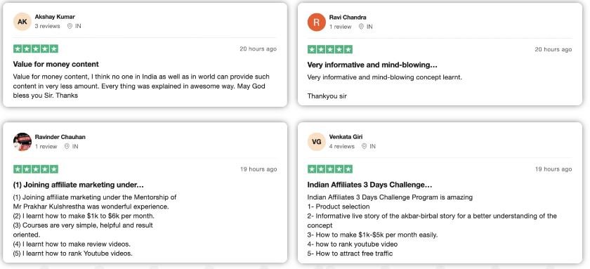 TrustPilot 5-star Rating Course