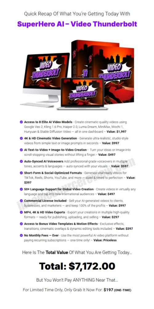 Video Thunderbolt AI